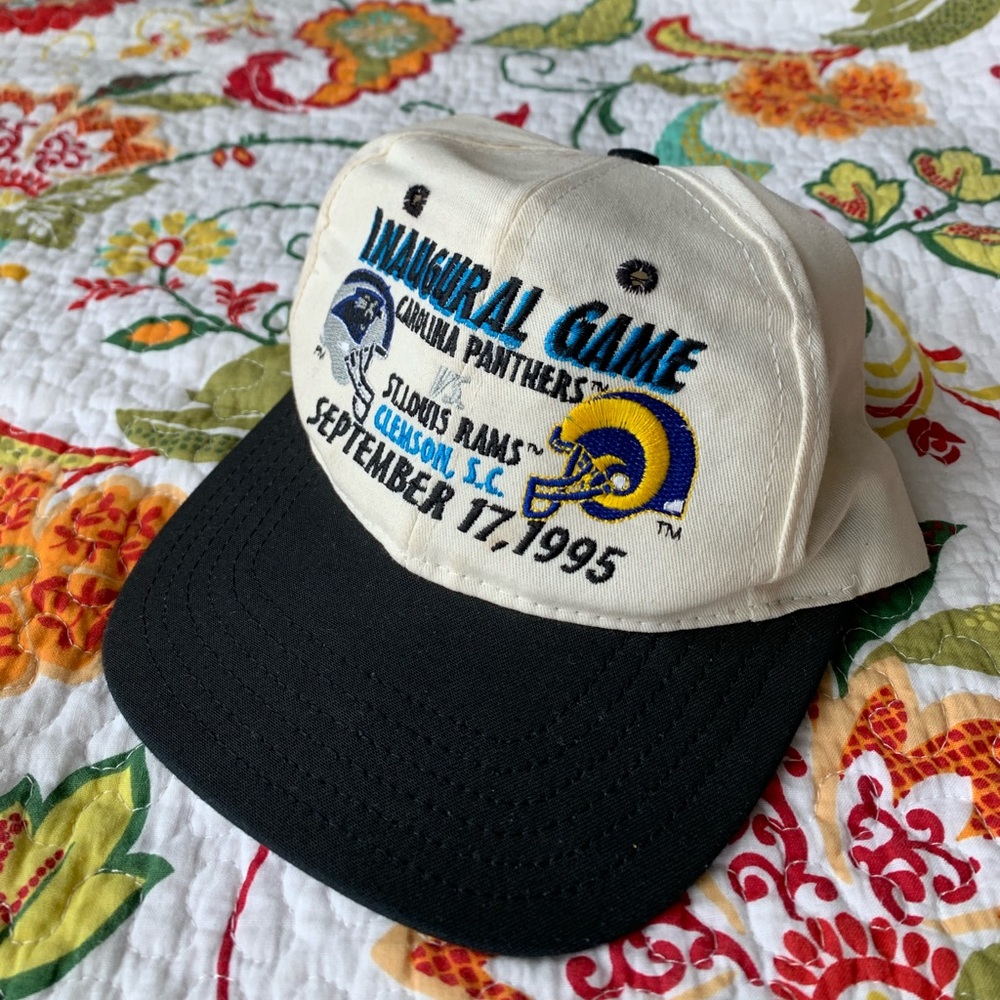 🔥 VINTAGE Carolina Panthers vs. Rams Snapback